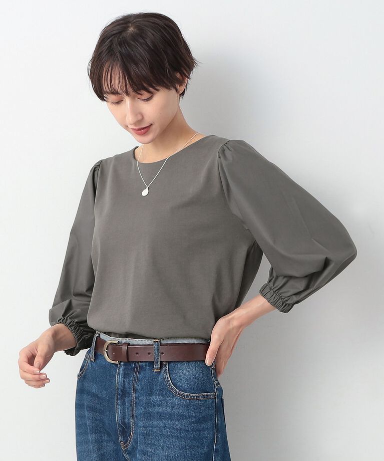 Dessin「【洗える】バルーンスリーブカットソージャージ」|Tシャツ・カットソー|