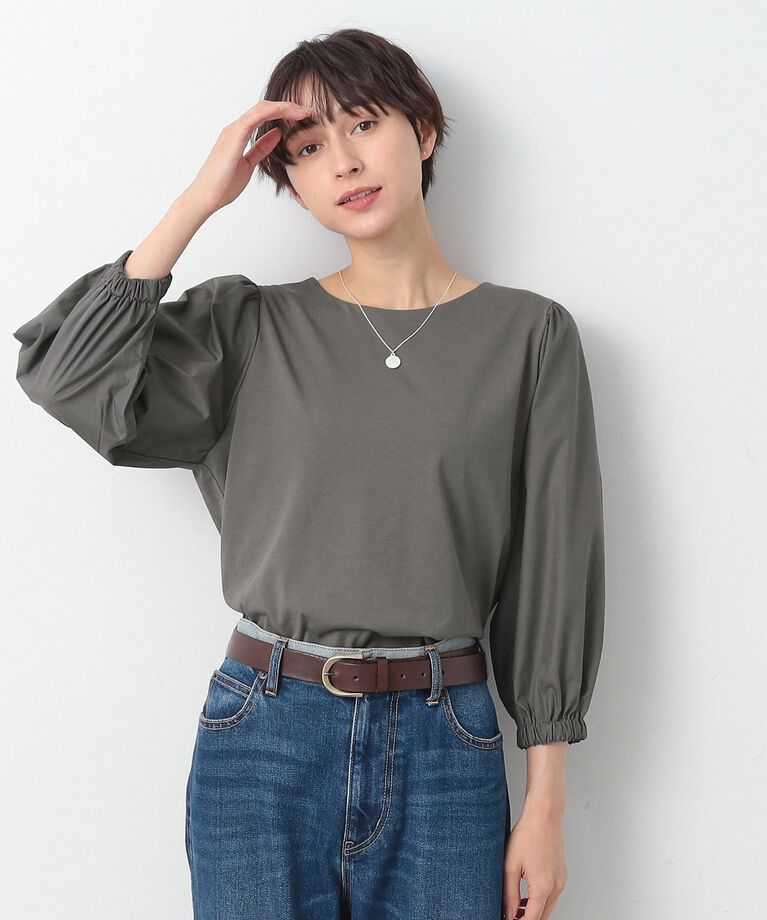 Dessin「【洗える】バルーンスリーブカットソージャージ」|Tシャツ・カットソー|