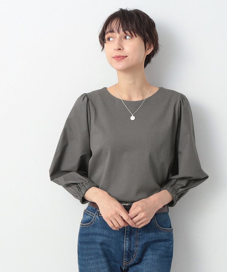 Dessin「【洗える】バルーンスリーブカットソージャージ」|Tシャツ・カットソー|