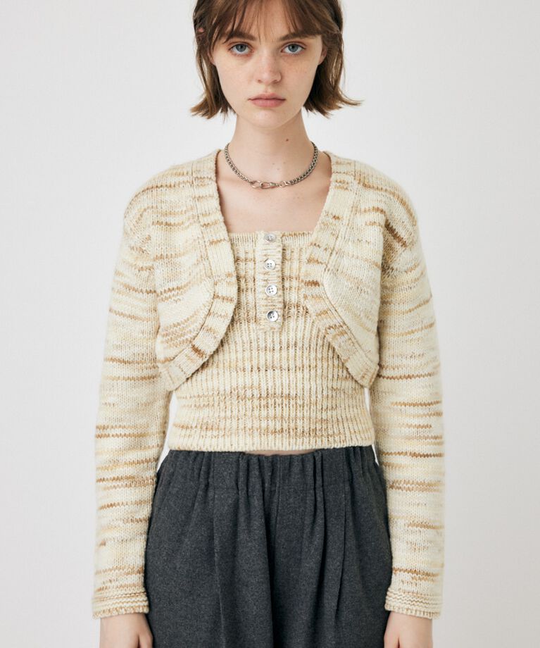 MOUSSY「KNIT BOLERO セット」|ニット・セーター|L/BEG1