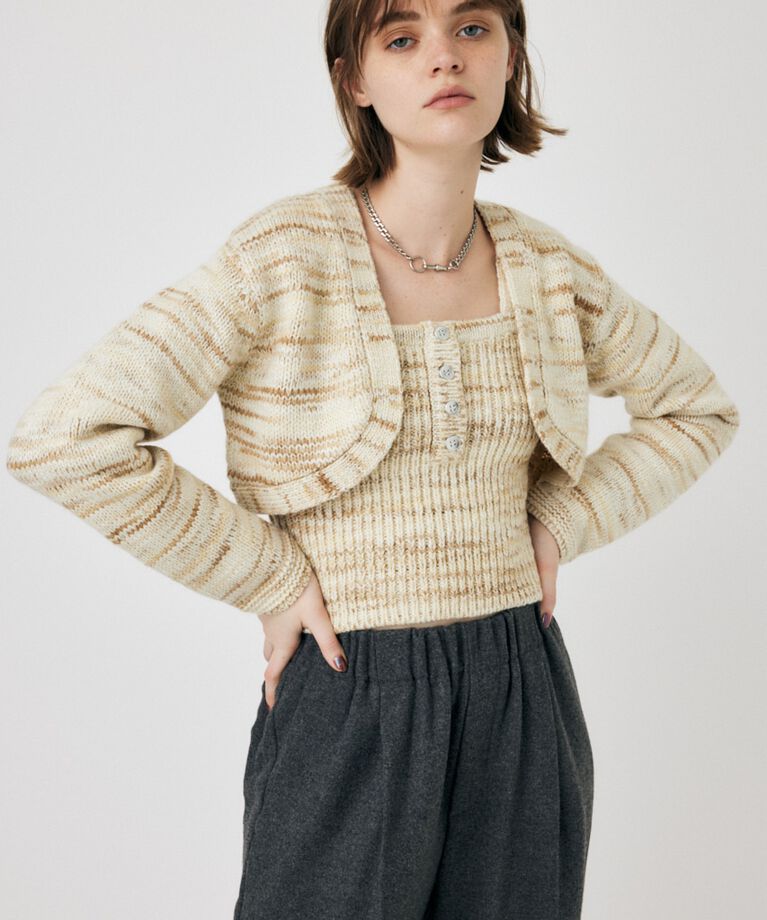 MOUSSY「KNIT BOLERO セット」|ニット・セーター|