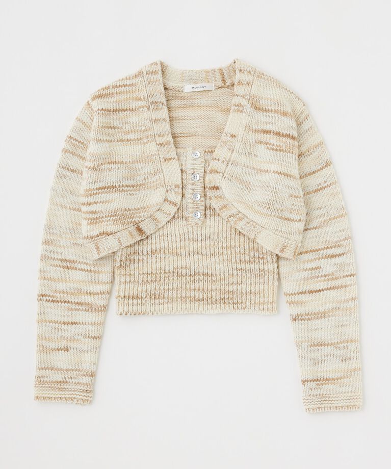 MOUSSY「KNIT BOLERO セット」|ニット・セーター|