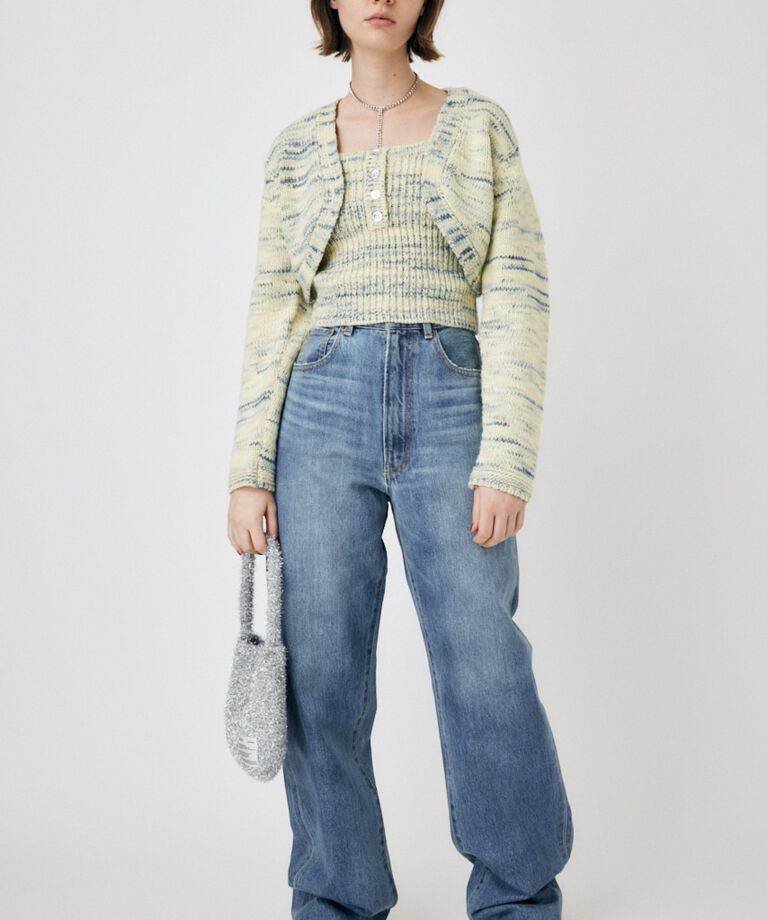 MOUSSY「KNIT BOLERO セット」|ニット・セーター|BLU
