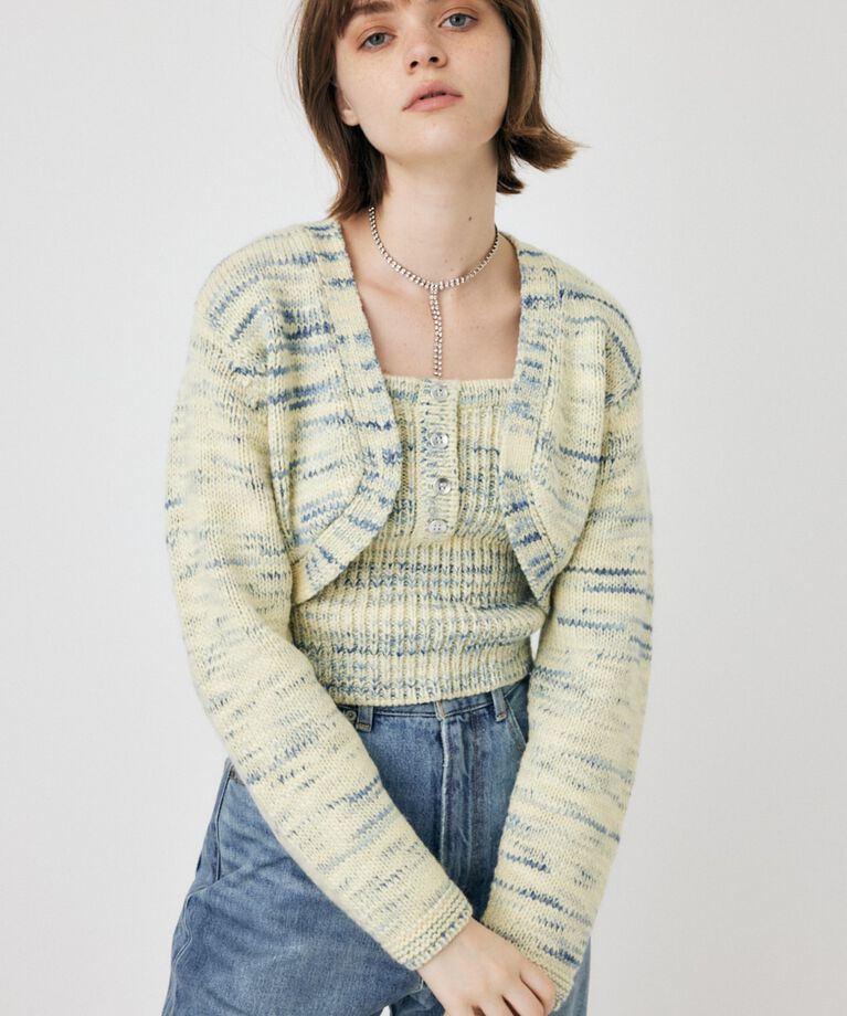 MOUSSY「KNIT BOLERO セット」|ニット・セーター|