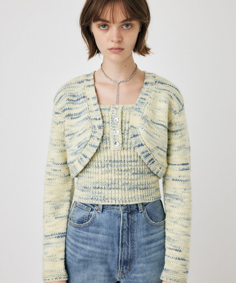 MOUSSY「KNIT BOLERO セット」|ニット・セーター|