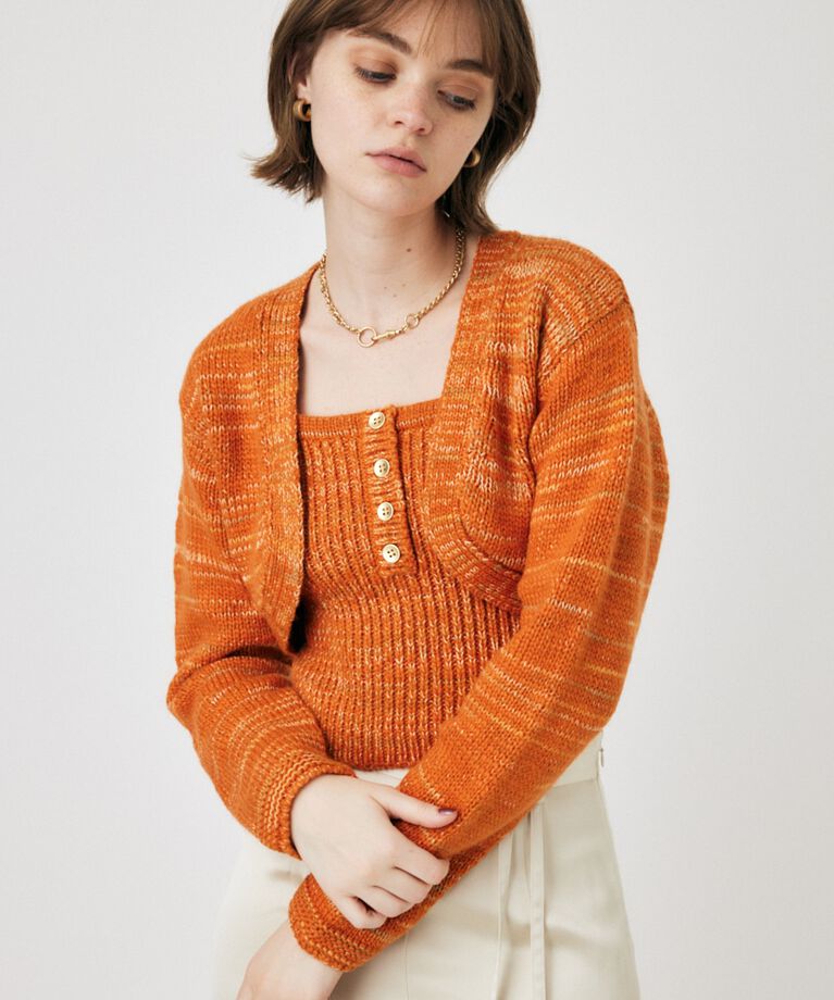 MOUSSY「KNIT BOLERO セット」|ニット・セーター|