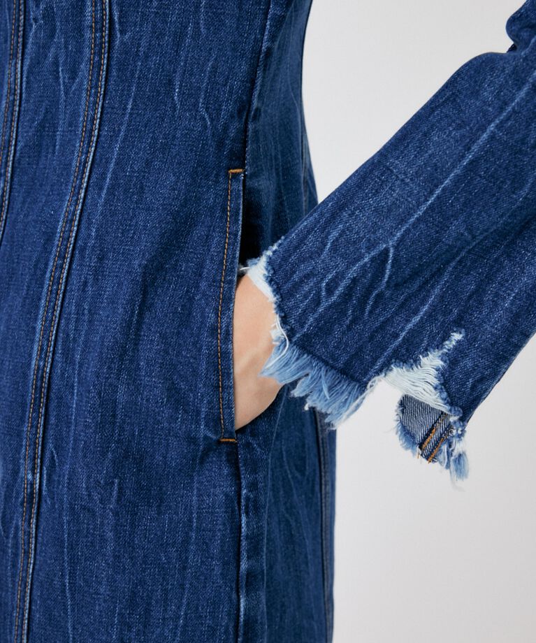 MOUSSY「SCOOP NECK DENIM ミニドレス」|ワンピース|