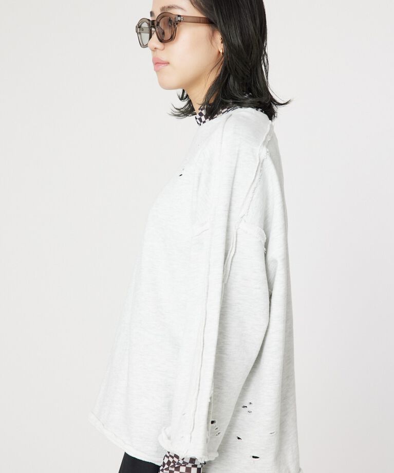 RODEO CROWNS「ウォッシュダメージスウェット」|Tシャツ・カットソー|