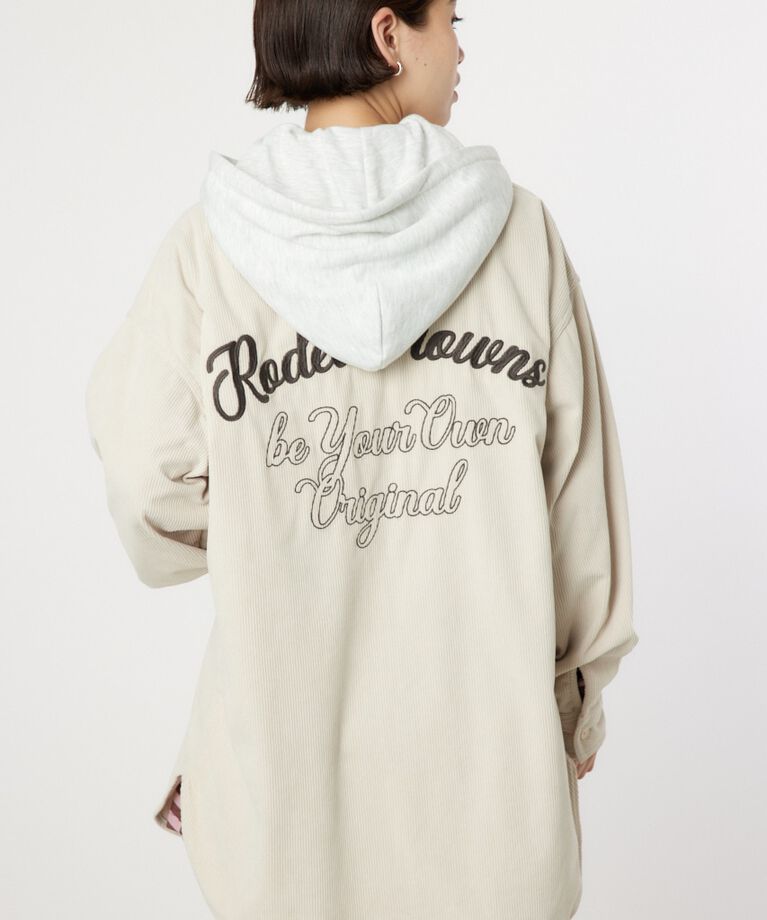 RODEO CROWNS「LOGOコーデュロイフードシャツ」|シャツ・ブラウス|