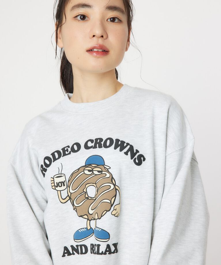 RODEO CROWNS「JOY DONUTS スウェット」|パーカー|L/T.GRY1
