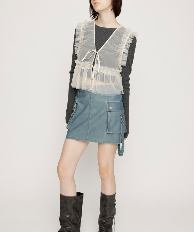 SLY「3D PK F／LEATHER MINI スカート」|スカート|