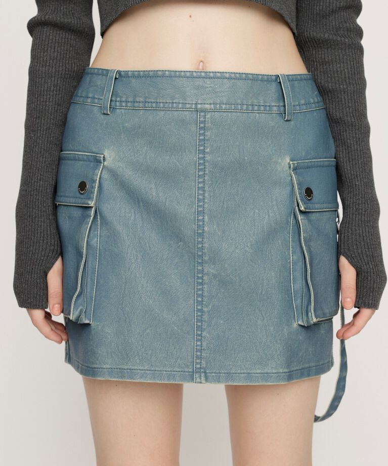 SLY「3D PK F／LEATHER MINI スカート」|スカート|