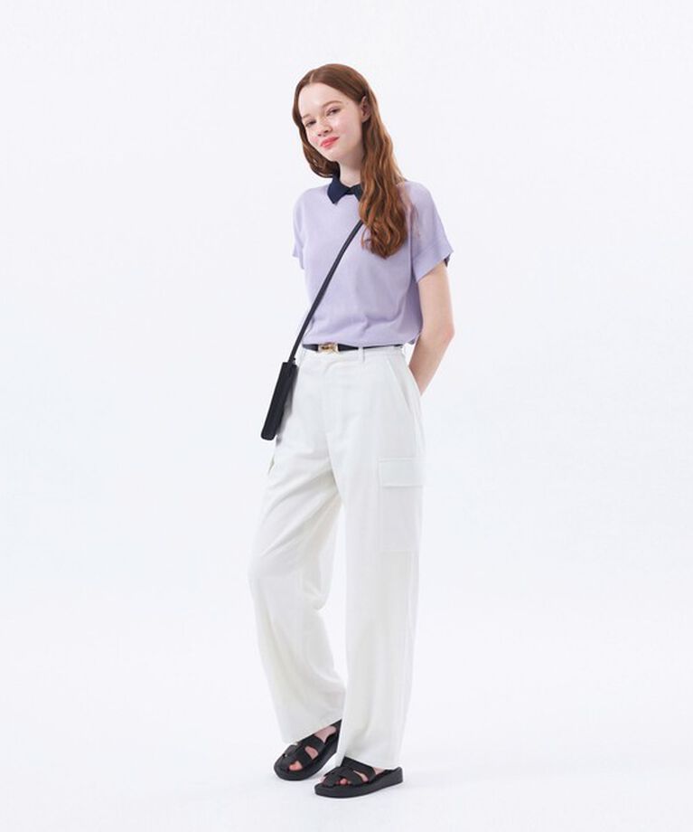 MACKINTOSH PHILOSOPHY「【Bicolor Knit Polo（バイカラーニットポロ）】ハーフスリーブ」|ニット・セーター|