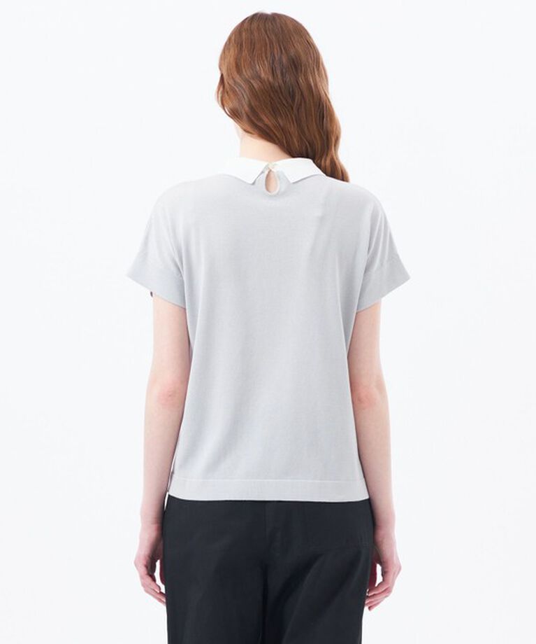 MACKINTOSH PHILOSOPHY「【Bicolor Knit Polo（バイカラーニットポロ）】ハーフスリーブ」|ニット・セーター|