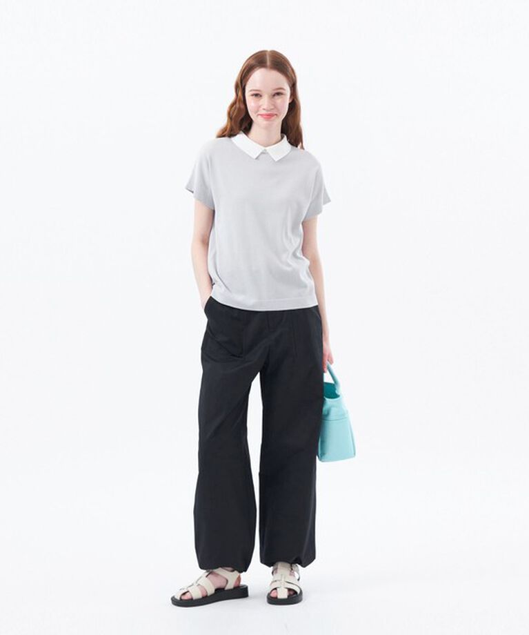 MACKINTOSH PHILOSOPHY「【Bicolor Knit Polo（バイカラーニットポロ）】ハーフスリーブ」|ニット・セーター|