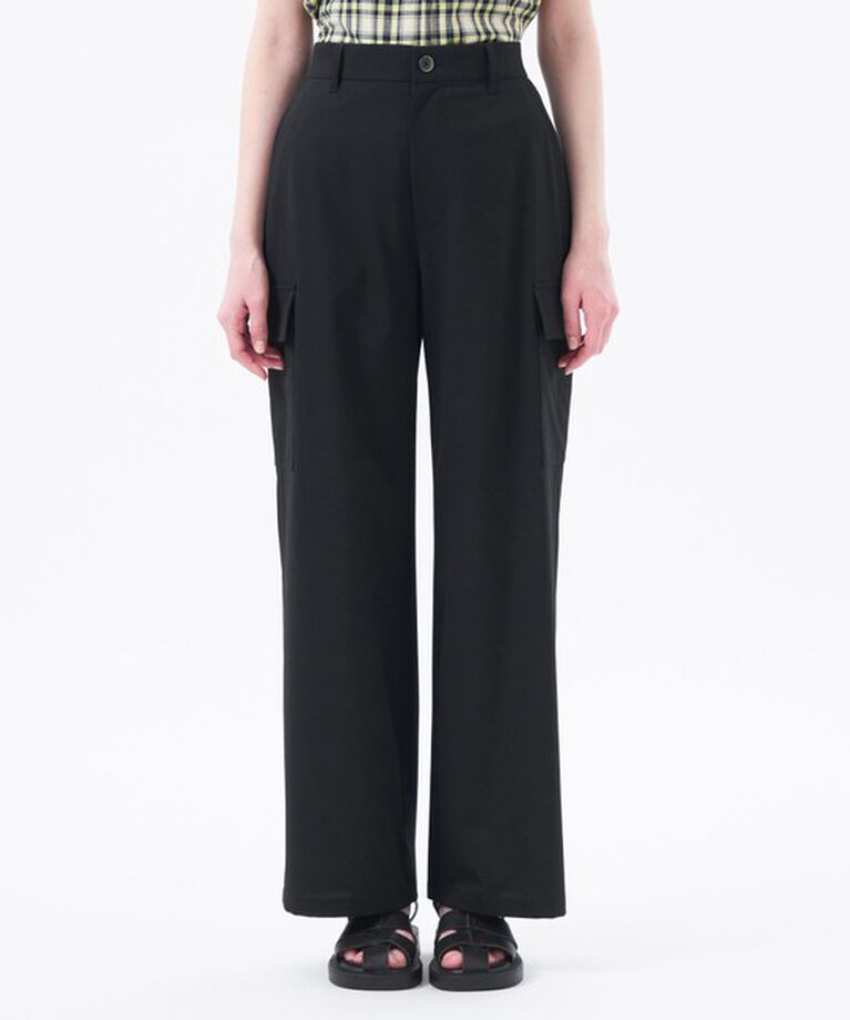 MACKINTOSH PHILOSOPHY「ストレッチツイルワイドパンツ」|カーゴ|