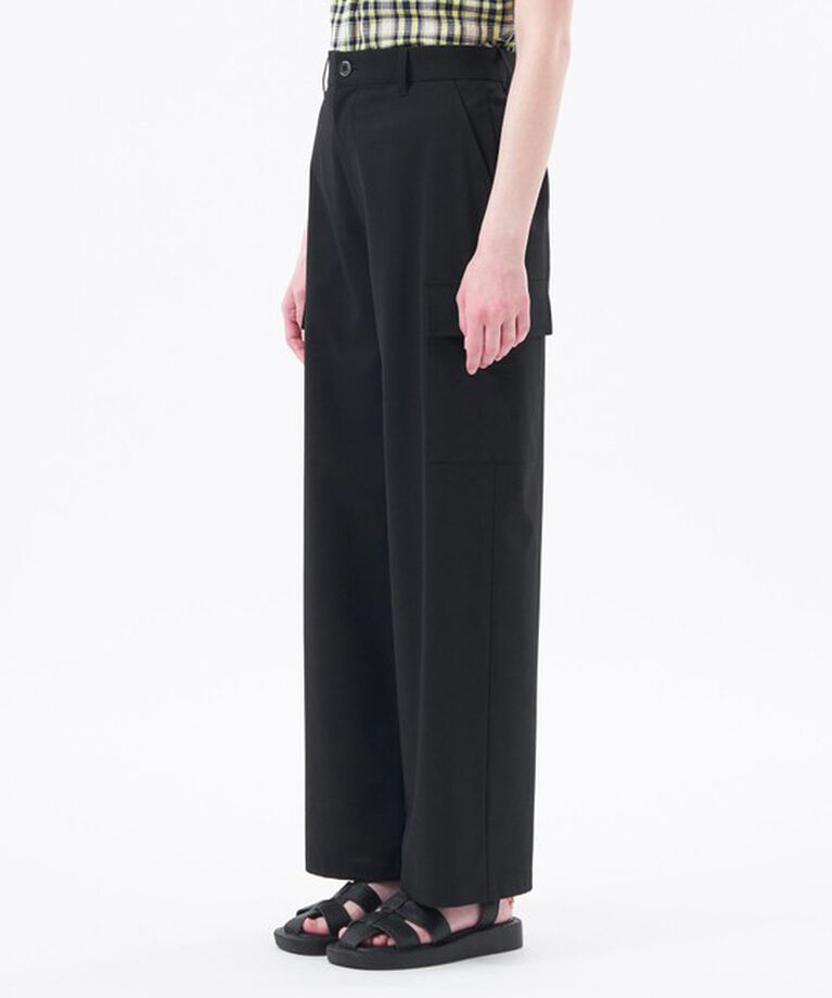 MACKINTOSH PHILOSOPHY「ストレッチツイルワイドパンツ」|カーゴ|