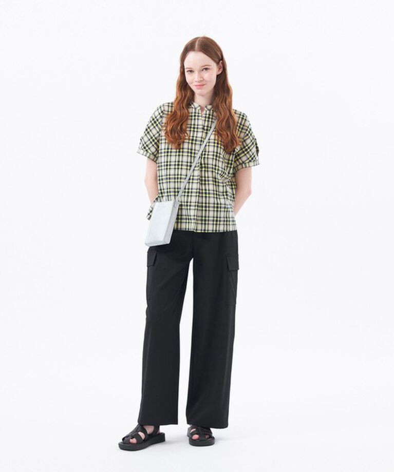 MACKINTOSH PHILOSOPHY「ストレッチツイルワイドパンツ」|カーゴ|