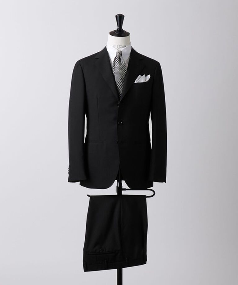 UNITED ARROWS「モヘヤ/トロピカルウール 3ボタン S-MODEL」|その他|BLACK