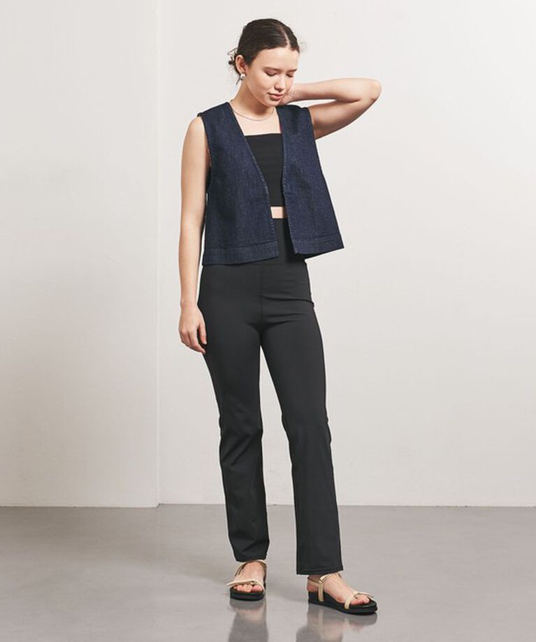 UNITED ARROWS「＜TO UNITED ARROWS＞P/PU フレア レギンス」|スポーツ|BLACK