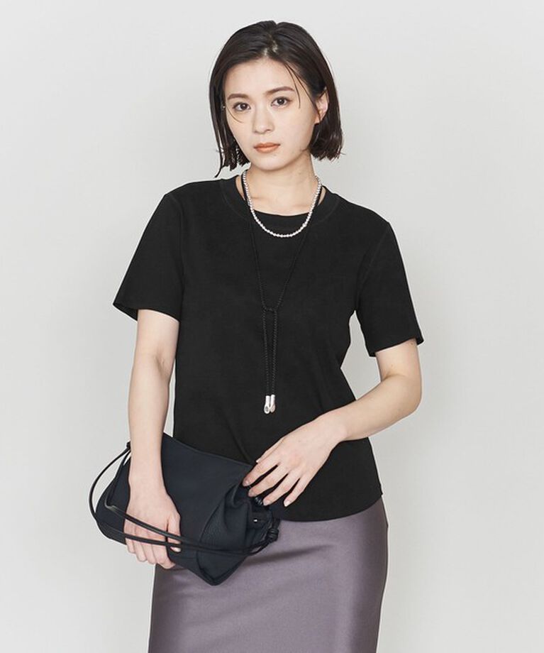ASTRAET「＜ASTRAET＞フライス クルーネックTシャツ」|Tシャツ・カットソー|BLACK