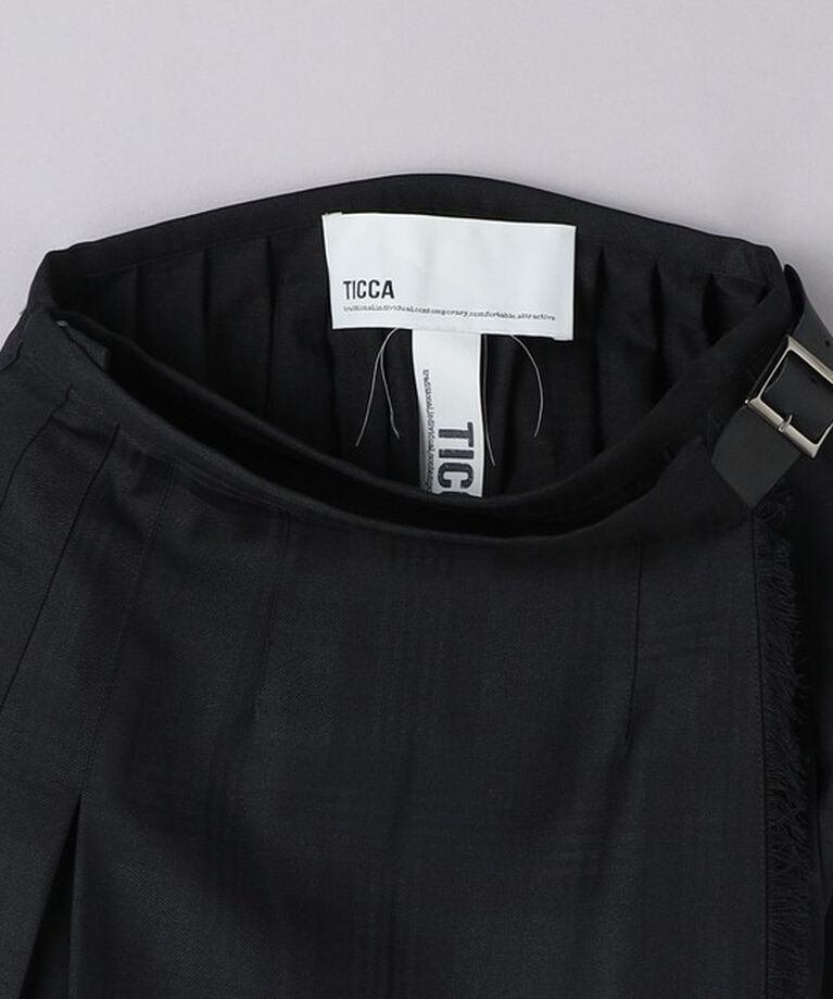 UNITED ARROWS「＜TICCA＞シャドウチェック プリーツスカート」|スカート|