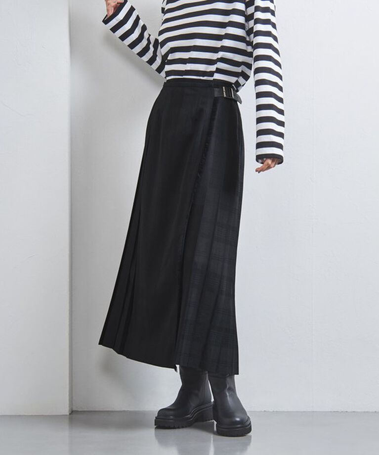 UNITED ARROWS「＜TICCA＞シャドウチェック プリーツスカート」|スカート|