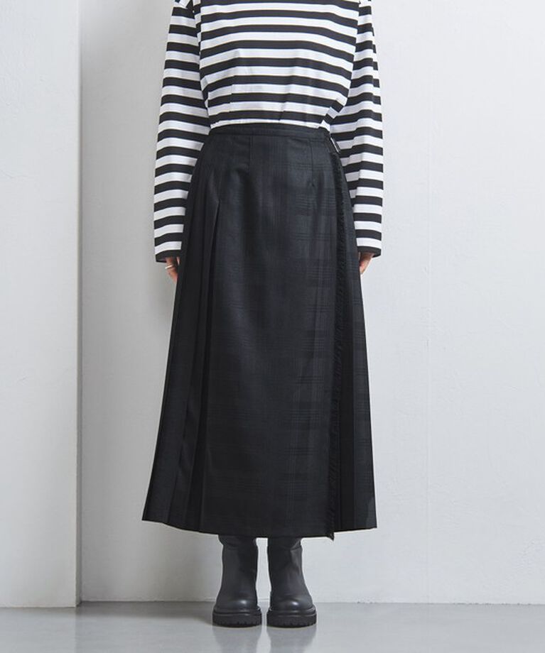 UNITED ARROWS「＜TICCA＞シャドウチェック プリーツスカート」|スカート|