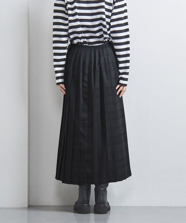 UNITED ARROWS「＜TICCA＞シャドウチェック プリーツスカート」|スカート|