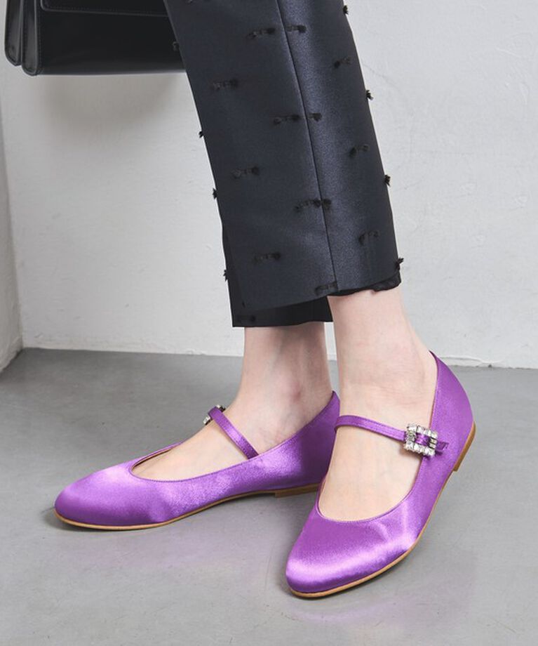 UNITED ARROWS「サテンビジュー メリージェーン」|その他|PURPLE