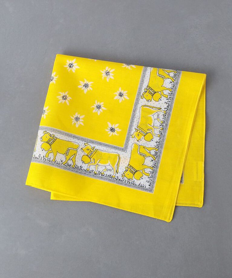 UNITED ARROWS「＜GLARNER TUECHLI＞ Cowbell/カウベル ハンカチ」|ハンカチ|YELLOW