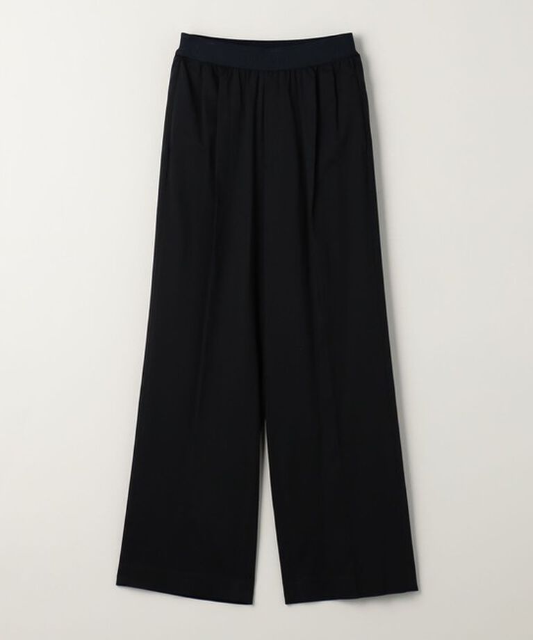 ASTRAET「＜ASTRAET＞CU/N サテン ソクショウ ワイドパンツ」|その他|BLACK