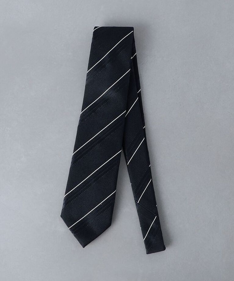 UNITED ARROWS「ガルザ ストライプ ネクタイ」|ネクタイ・蝶ネクタイ|NAVY
