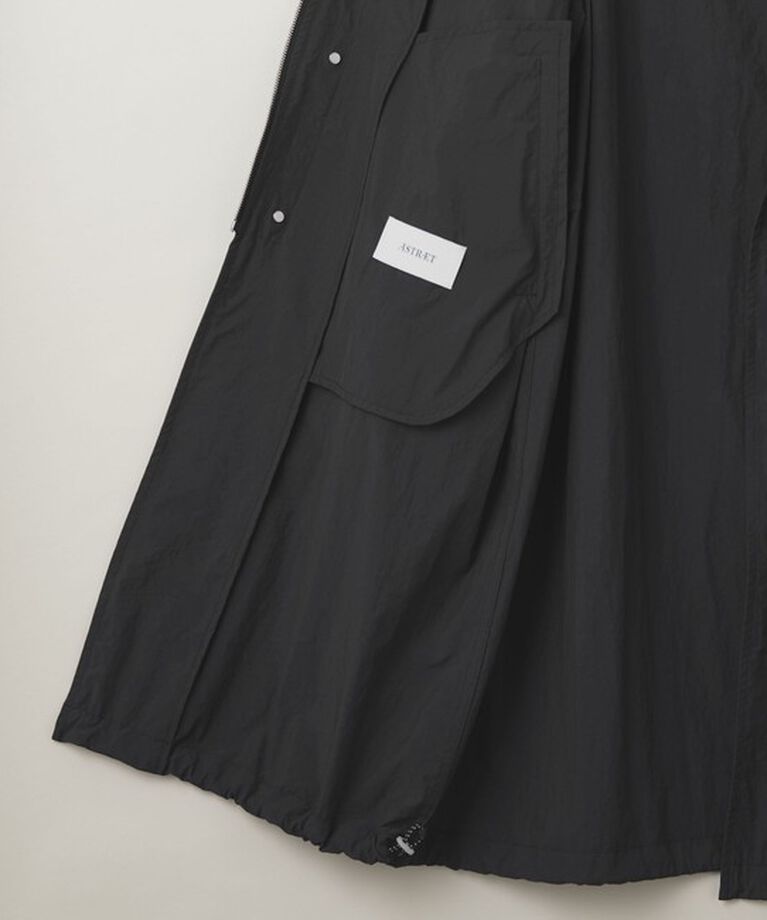 ASTRAET「＜ASTRAET＞ナイロン ジップ ステンカラーコート UNISEX」|ステンカラーコート|