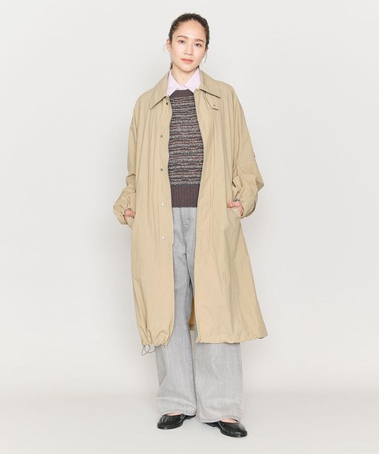 ASTRAET「＜ASTRAET＞ナイロン ジップ ステンカラーコート UNISEX」|ステンカラーコート|