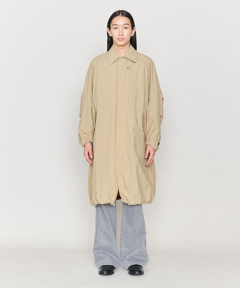 ASTRAET「＜ASTRAET＞ナイロン ジップ ステンカラーコート UNISEX」|ステンカラーコート|