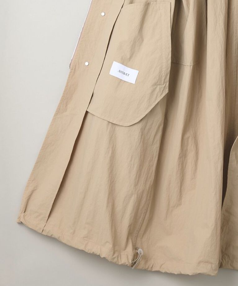 ASTRAET「＜ASTRAET＞ナイロン ジップ ステンカラーコート UNISEX」|ステンカラーコート|