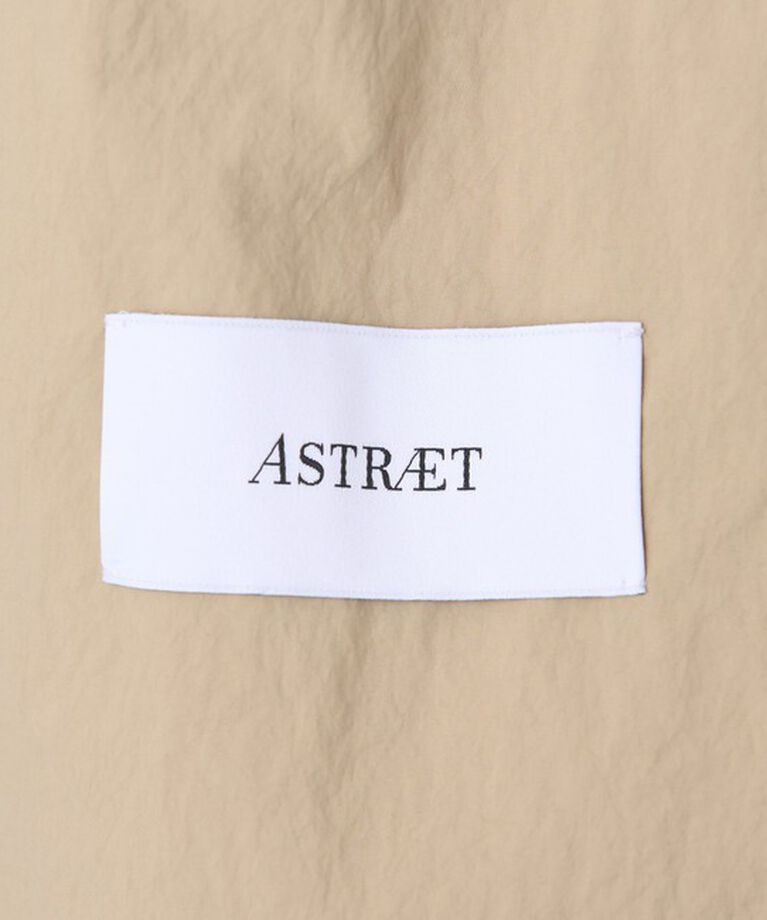 ASTRAET「＜ASTRAET＞ナイロン ジップ ステンカラーコート UNISEX」|ステンカラーコート|