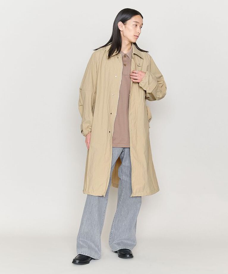 ASTRAET「＜ASTRAET＞ナイロン ジップ ステンカラーコート UNISEX」|ステンカラーコート|