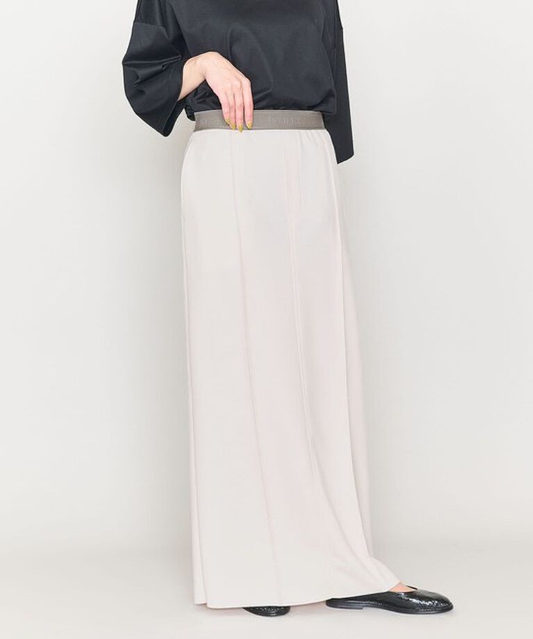 ASTRAET「＜ASTRAET＞スムース タイトロングスカート」|タイト|OFF WHITE