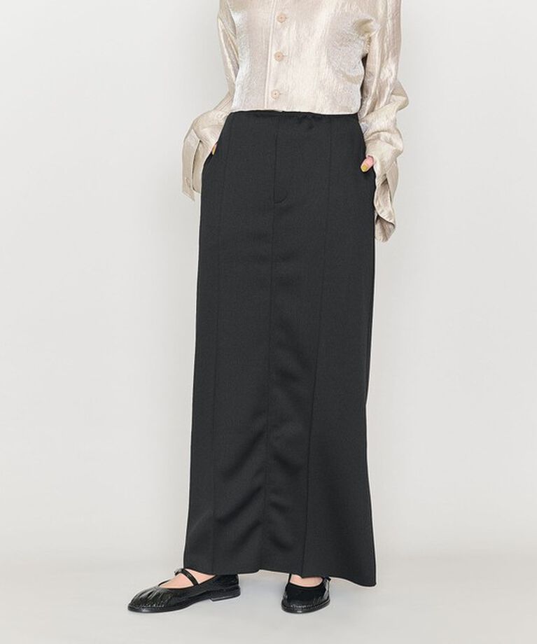 ASTRAET「＜ASTRAET＞スムース タイトロングスカート」|タイト|BLACK