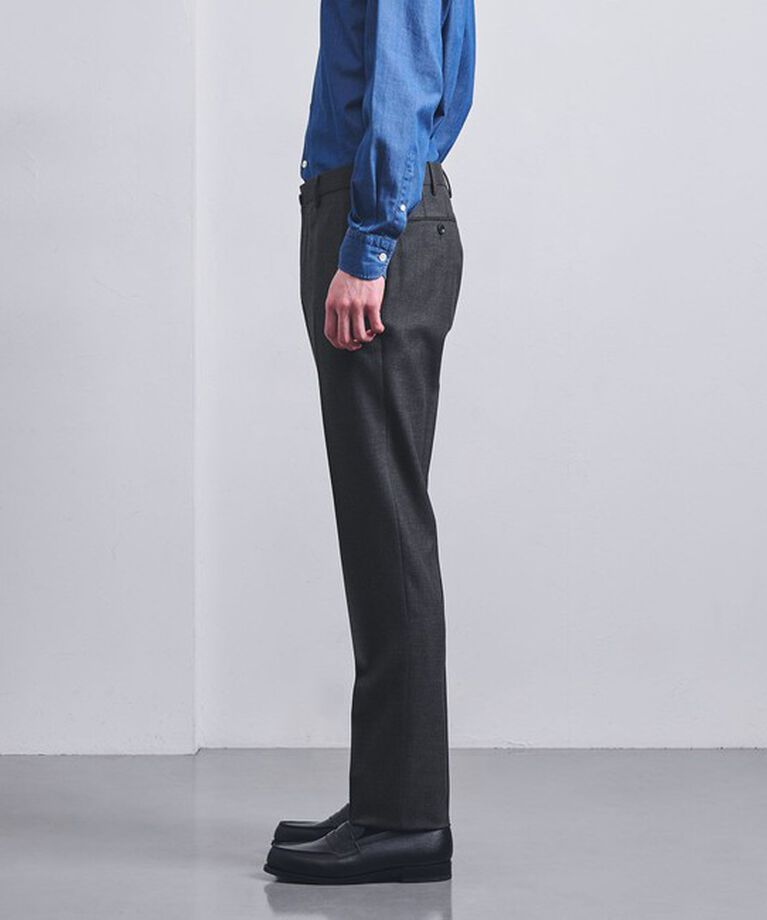 UNITED ARROWS「サージ ノープリーツ スラックス」|スラックス|