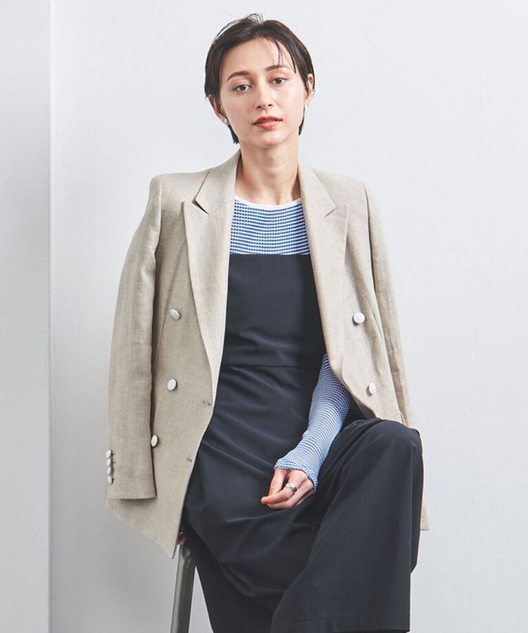 UNITED ARROWS「リネン ブレザー ジャケット」|テーラードジャケット|NATURAL