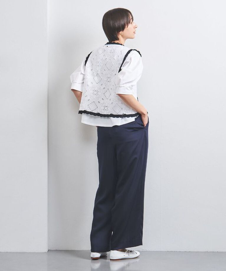 UNITED ARROWS「クロッシー エンブロイダリー ニットベスト」|ベスト・ジレ|