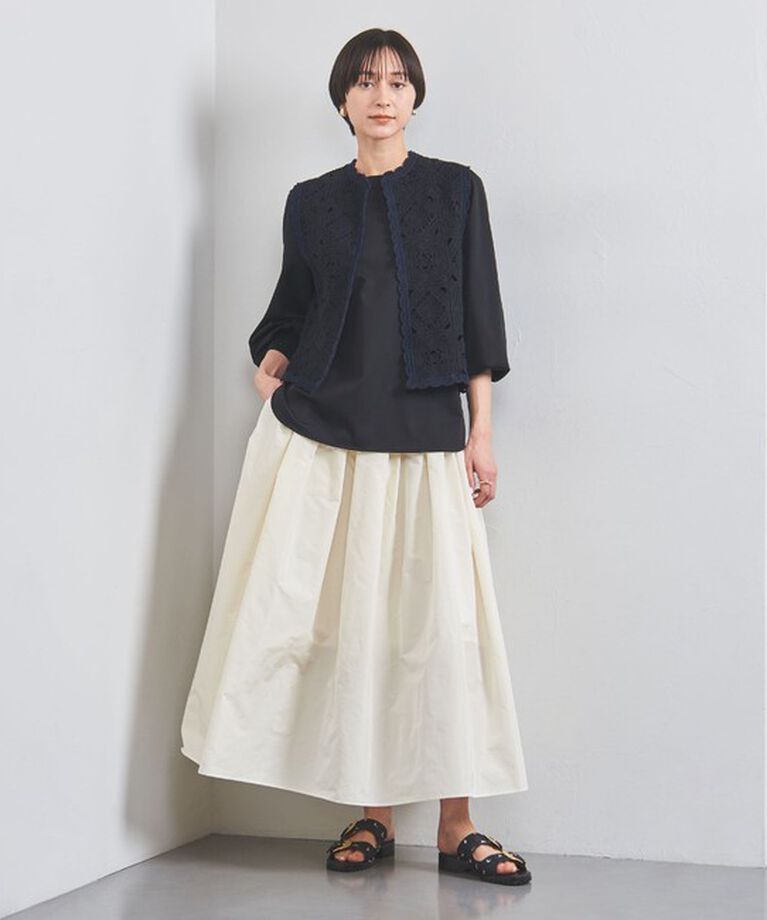 UNITED ARROWS「クロッシー エンブロイダリー ニットベスト」|ベスト・ジレ|