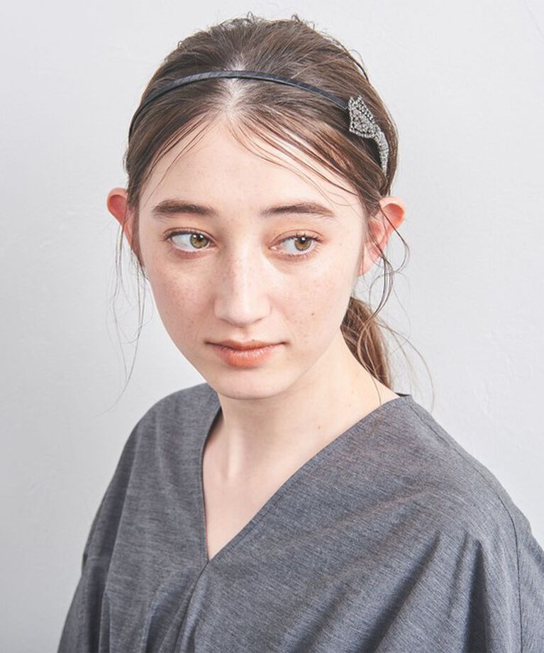 UNITED ARROWS「パヴェ BOW ヘッドバンド」|ヘアバンド|
