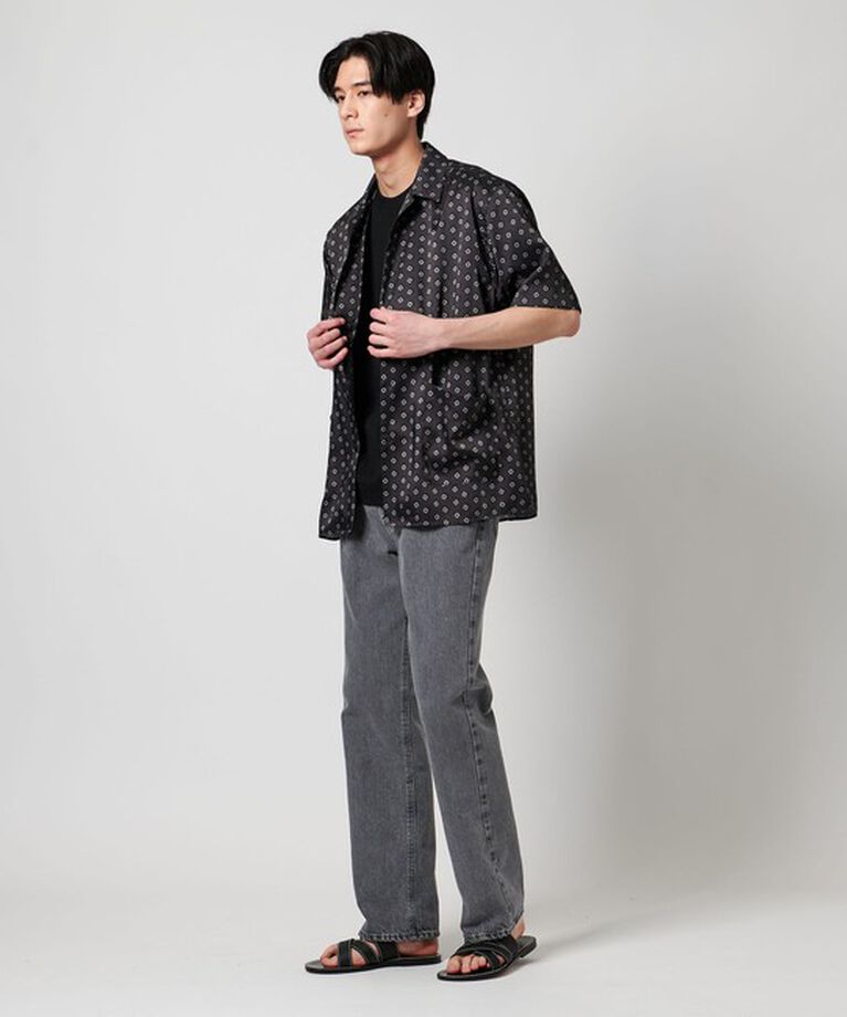 UNITED ARROWS「ロデオストレート ブラック デニムパンツ」|デニム|