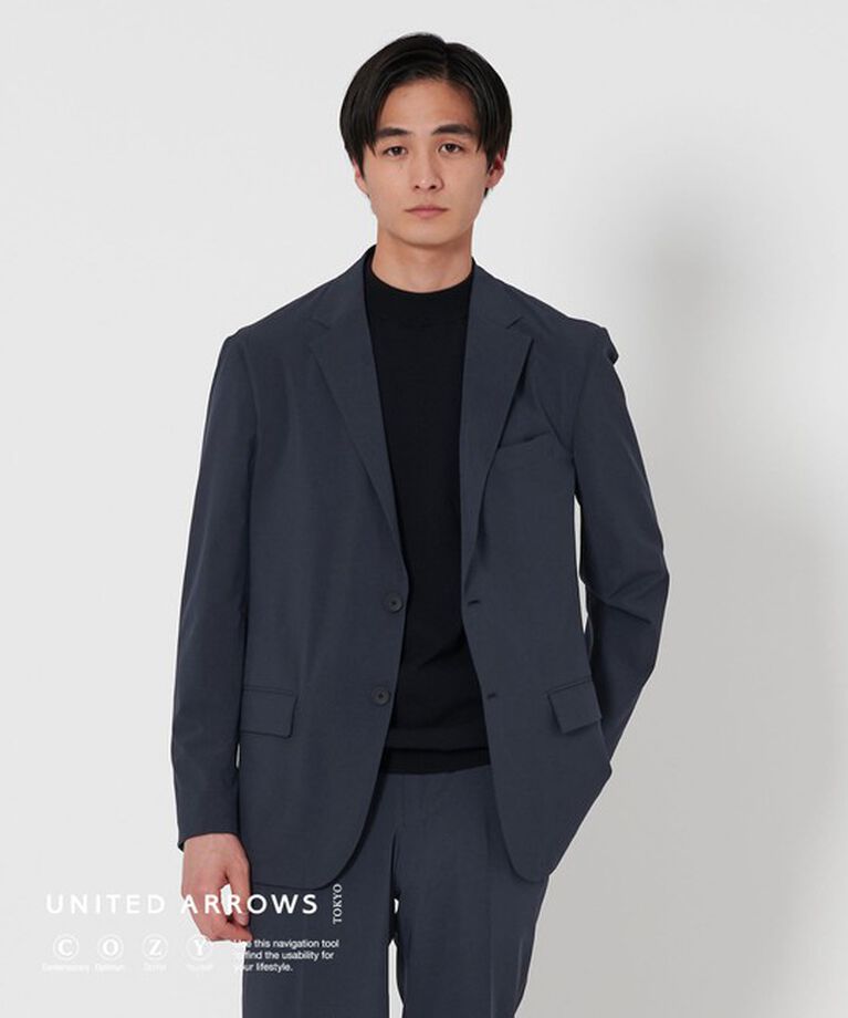 UNITED ARROWS「ライトパーテックス シングル ２B ジャケット UA COZY ―2WAYストレッチ・ウォッシャブル―」|スーツ|NAVY
