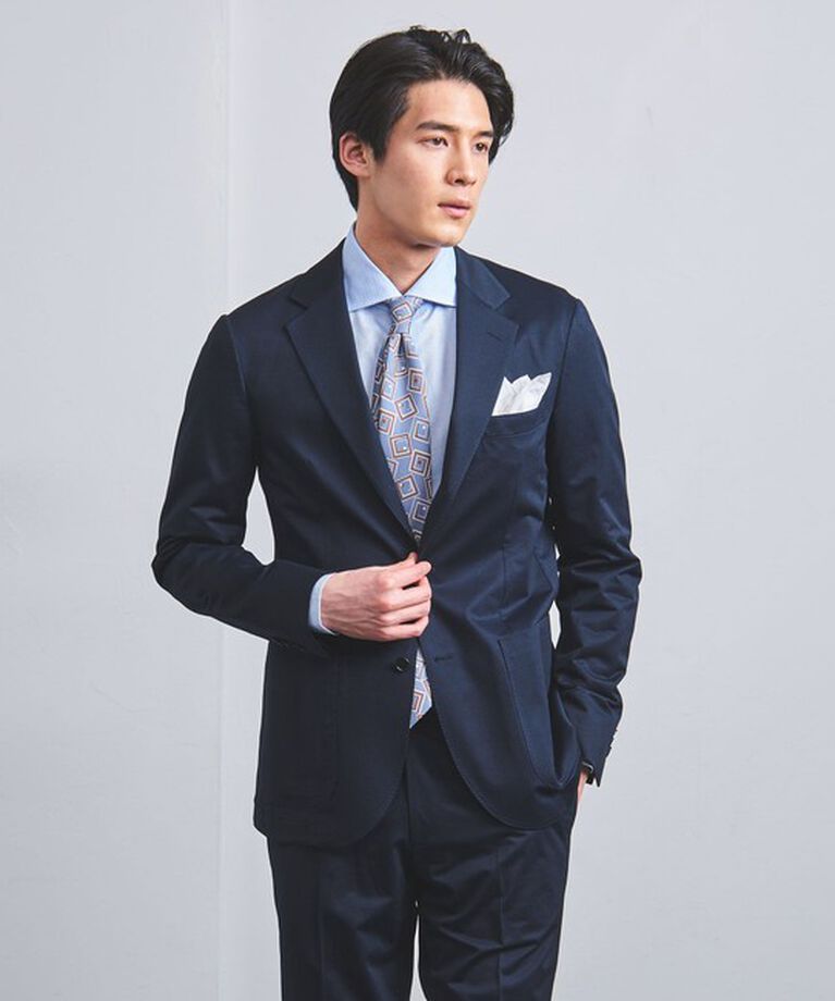 UNITED ARROWS「46ゲージ ギャバジン シングル3ボタン テーラードジャケット COMFORT EASY-MODEL -撥水-」|スーツ|