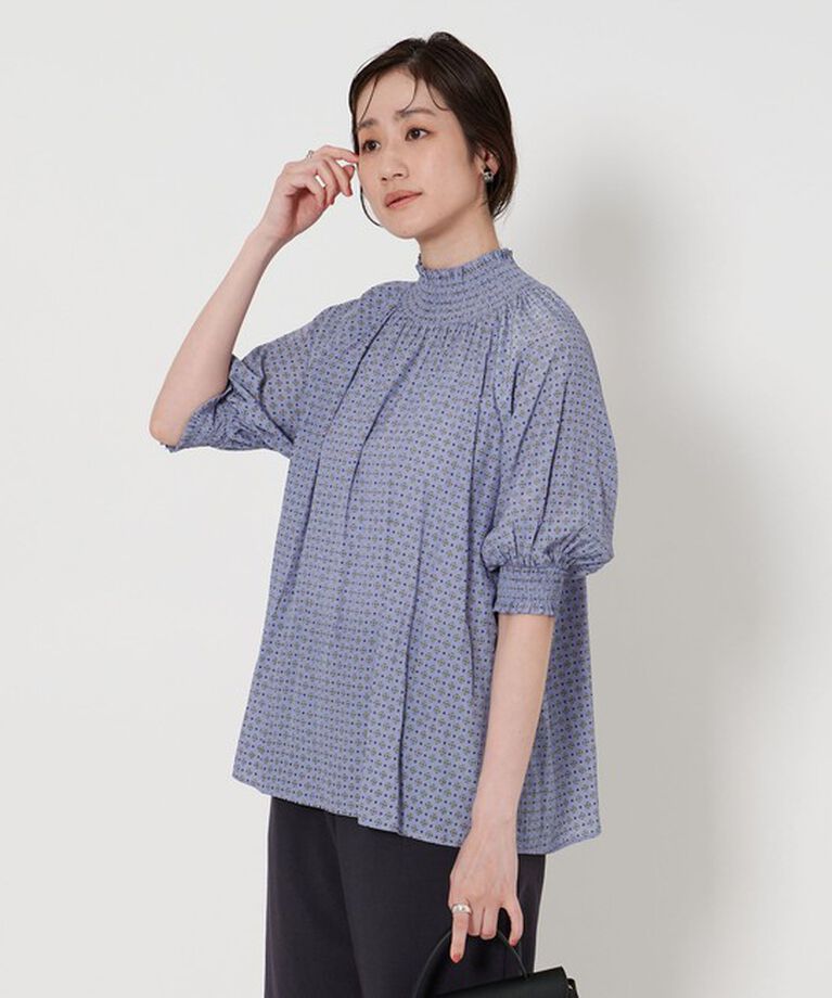 UNITED ARROWS「シャーリング ハイネック ブラウス」|シャツ・ブラウス|その他1